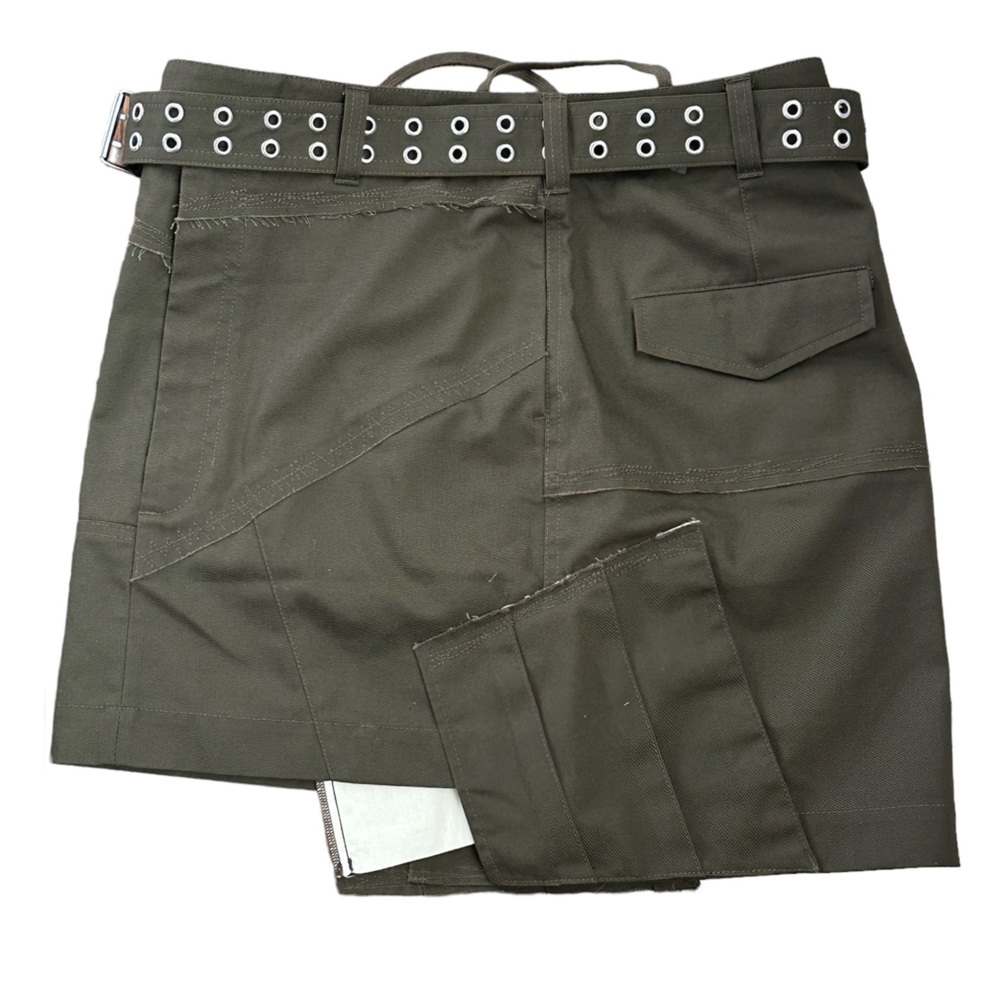 Olive Green Women's Skirt - Picture 10 of 15